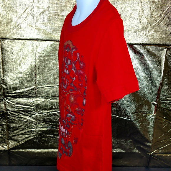 Little Monsters Skull Red Graphic Tee Sz 6 T-Shirt - Picture 3 of 8